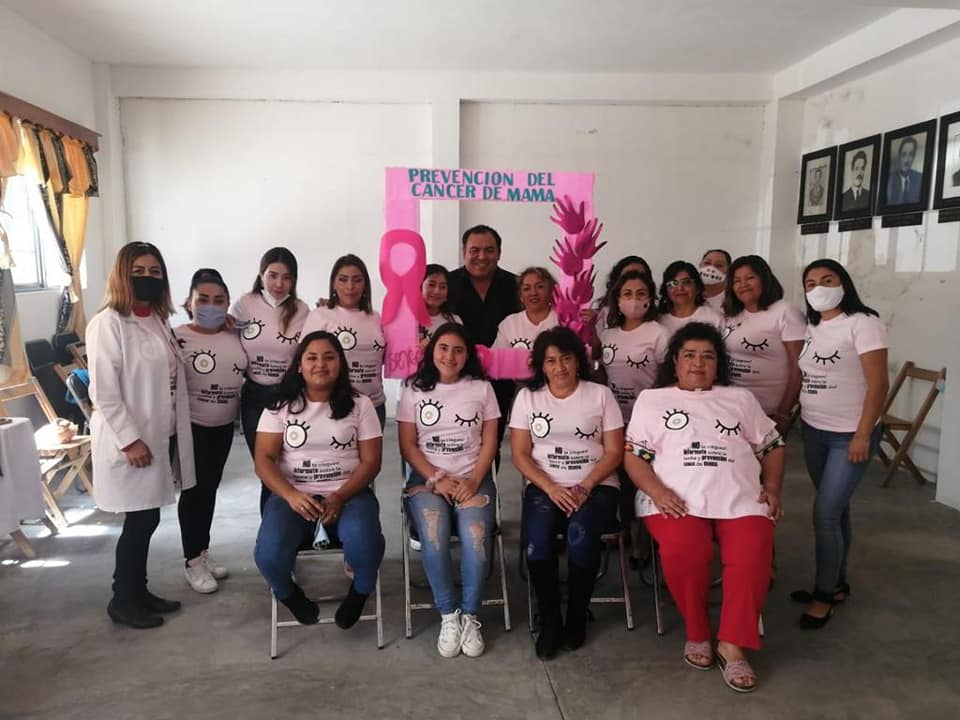 La SEIGEN en coordinación con  SIPINNA realizaron la prevención del cáncer de mama
